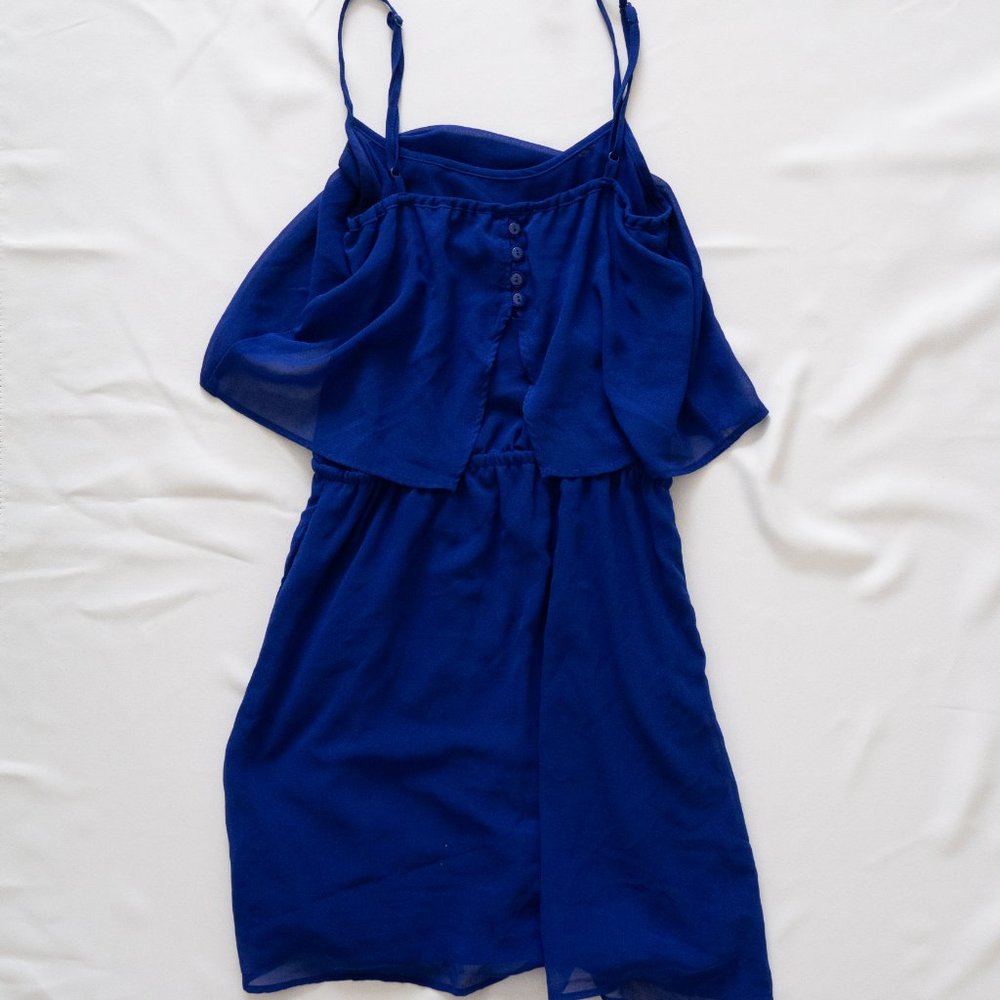 Mango Blue Flowy Dress‎ - Picture 3 of 4